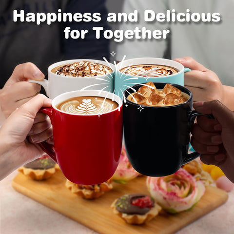 Urbanstrive mugs with comfortable handles perfect for latte and tea.