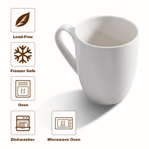 Urbanstrive large mug with thick walls, helps retain heat during busy mornings.