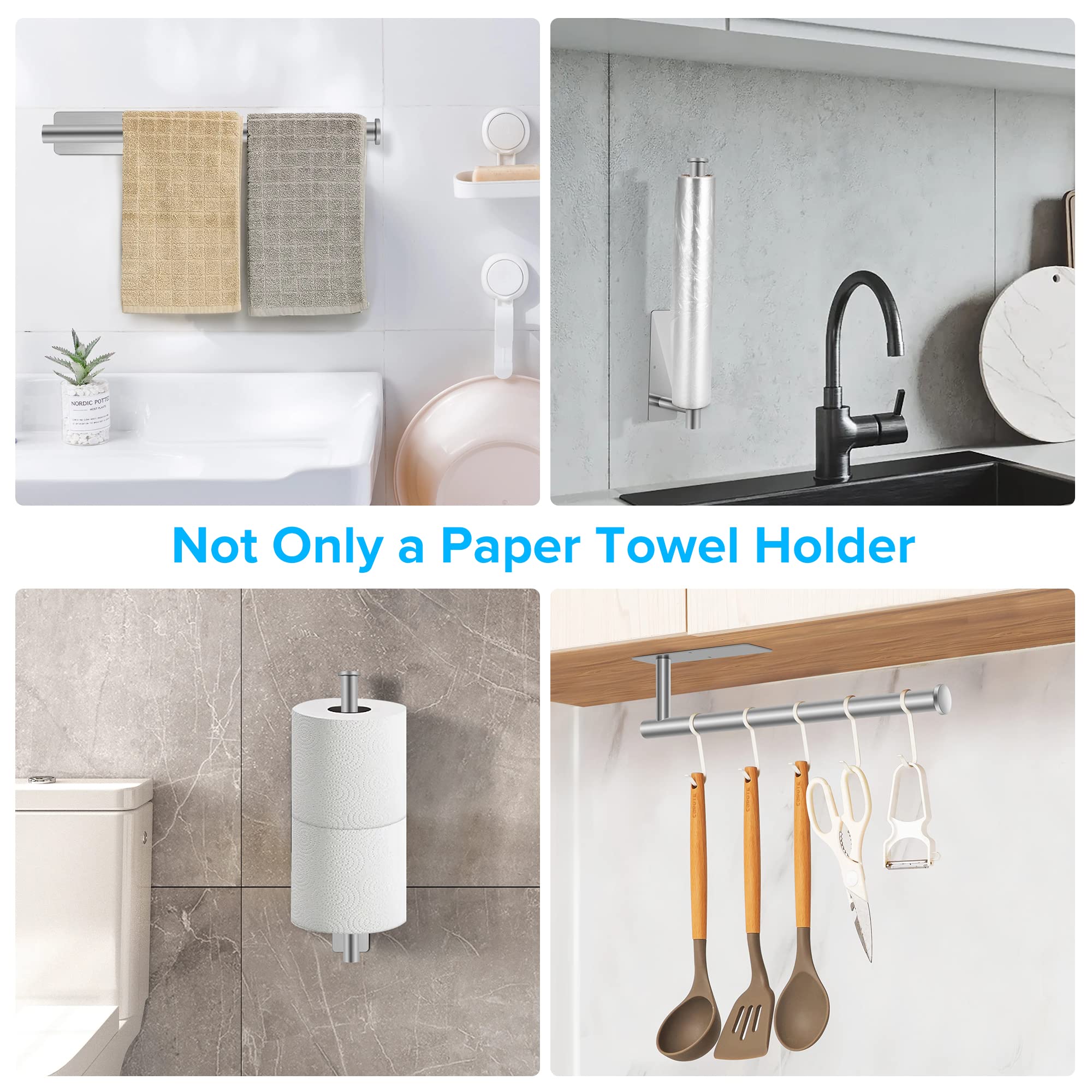 urezorgear 2nd-gen paper towel holder bathroom setup for tidy counters.