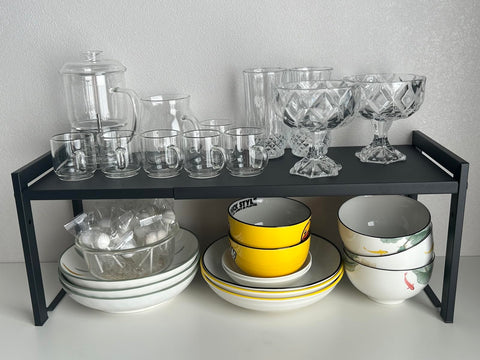 Urhomey Plus adjustable height fits under cabinets and countertops