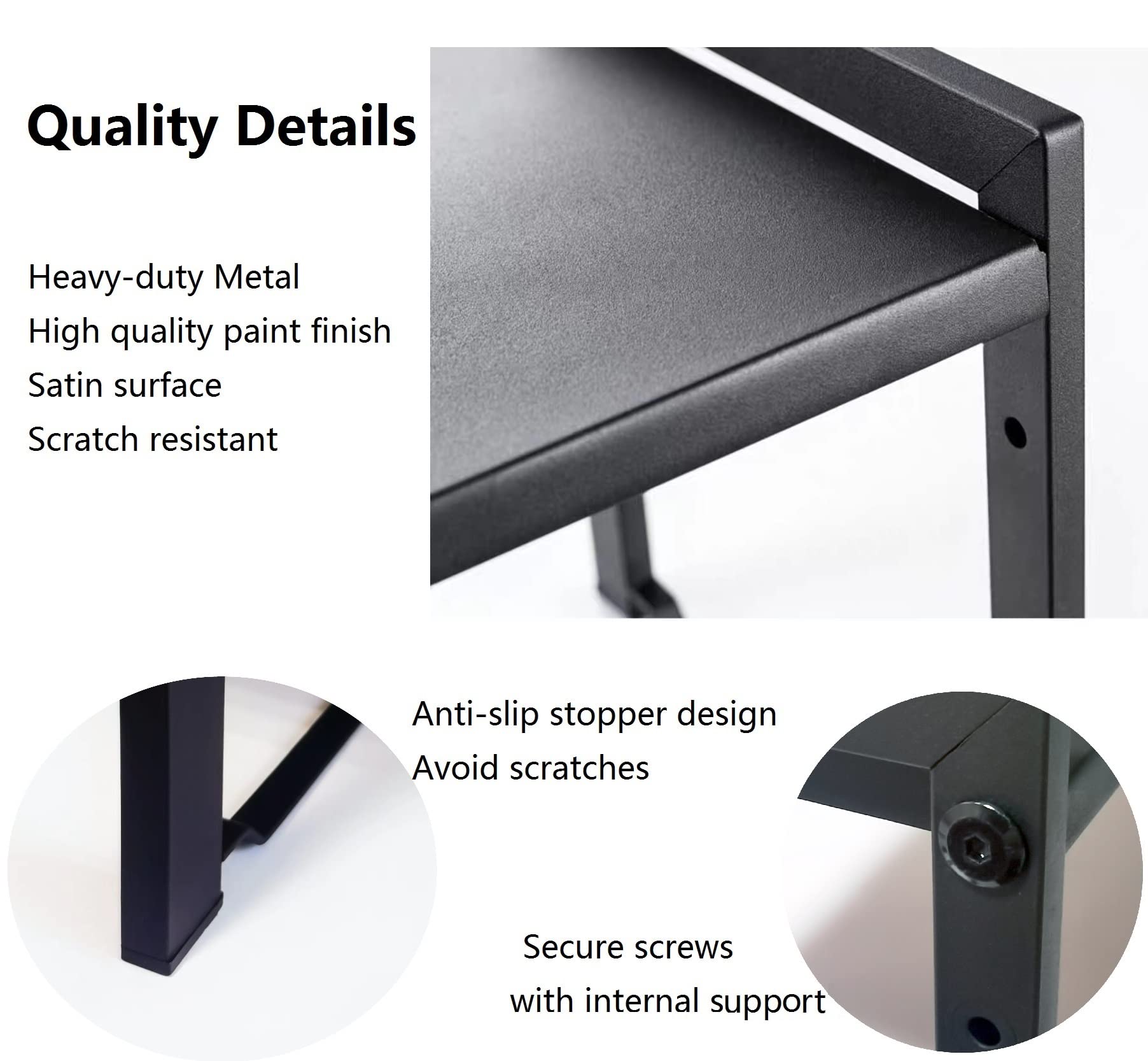Urhomey Plus sturdy metal construction supports frequent daily use