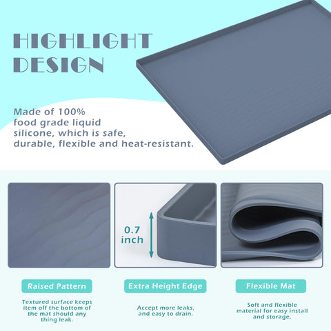 URMONA cabinet protector mat shields shelves from scratches.