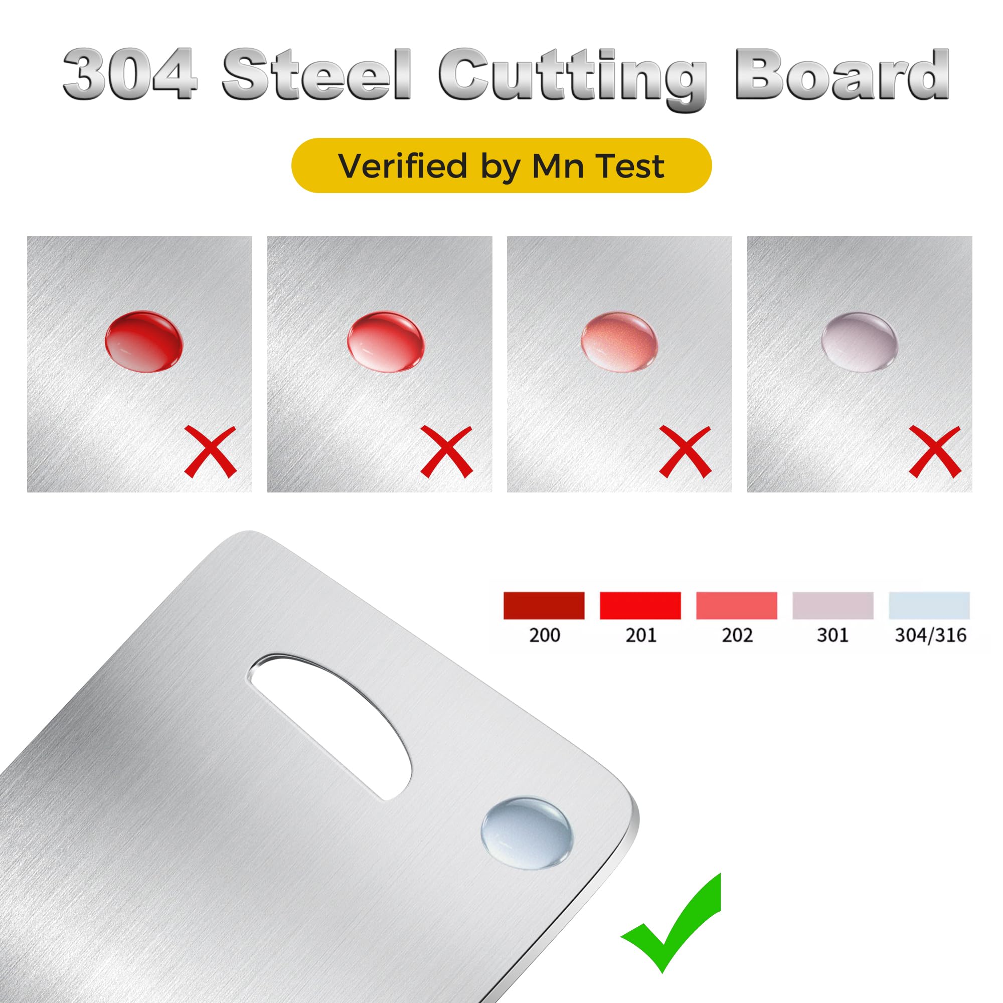 URMONA dishwasher-safe cutting board for quick cleanup after meals.