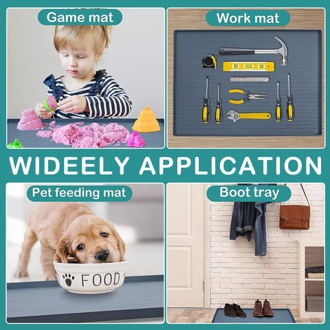 URMONA waterproof kitchen mat doubles as shelf liner and dish drying mat.