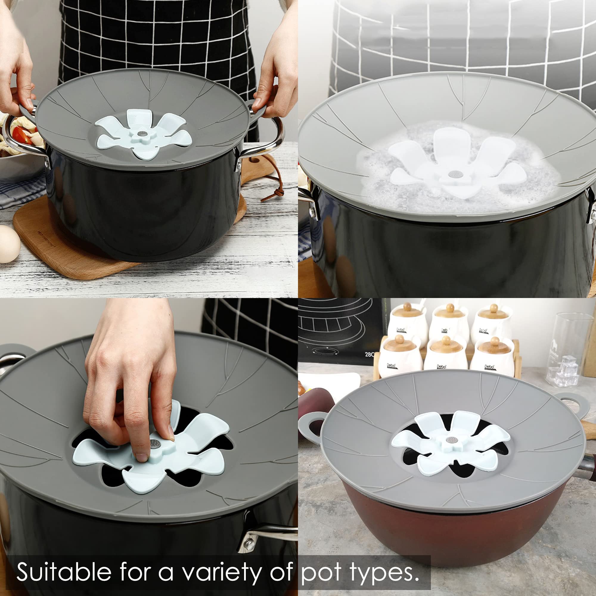 URMONA silicone lids resist heat up to 464°F for safe reheating.