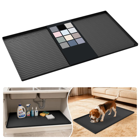 URMONA under-sink mat 40x22 inches protects cabinet from spills and moisture