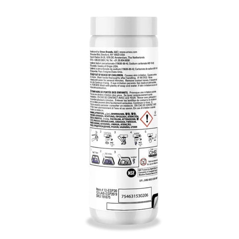 Urnex Cafiza cleaner powder removes coffee oils from group heads