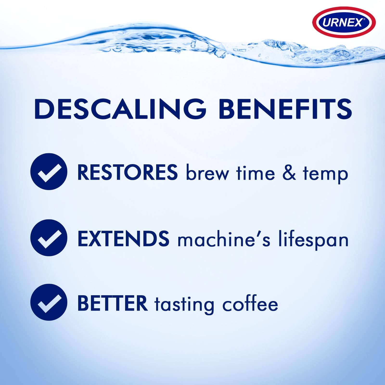 Urnex Dezcal safe for Nespresso machines and other popular brewers.