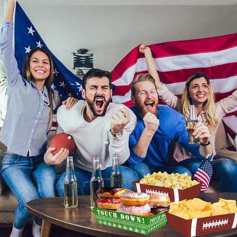 UROINEPA football party supplies pack ready for Superbowl and sports gatherings.