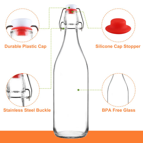 UrSpeedtekLive BPA-free glass bottles for safe, reusable beverage storage.