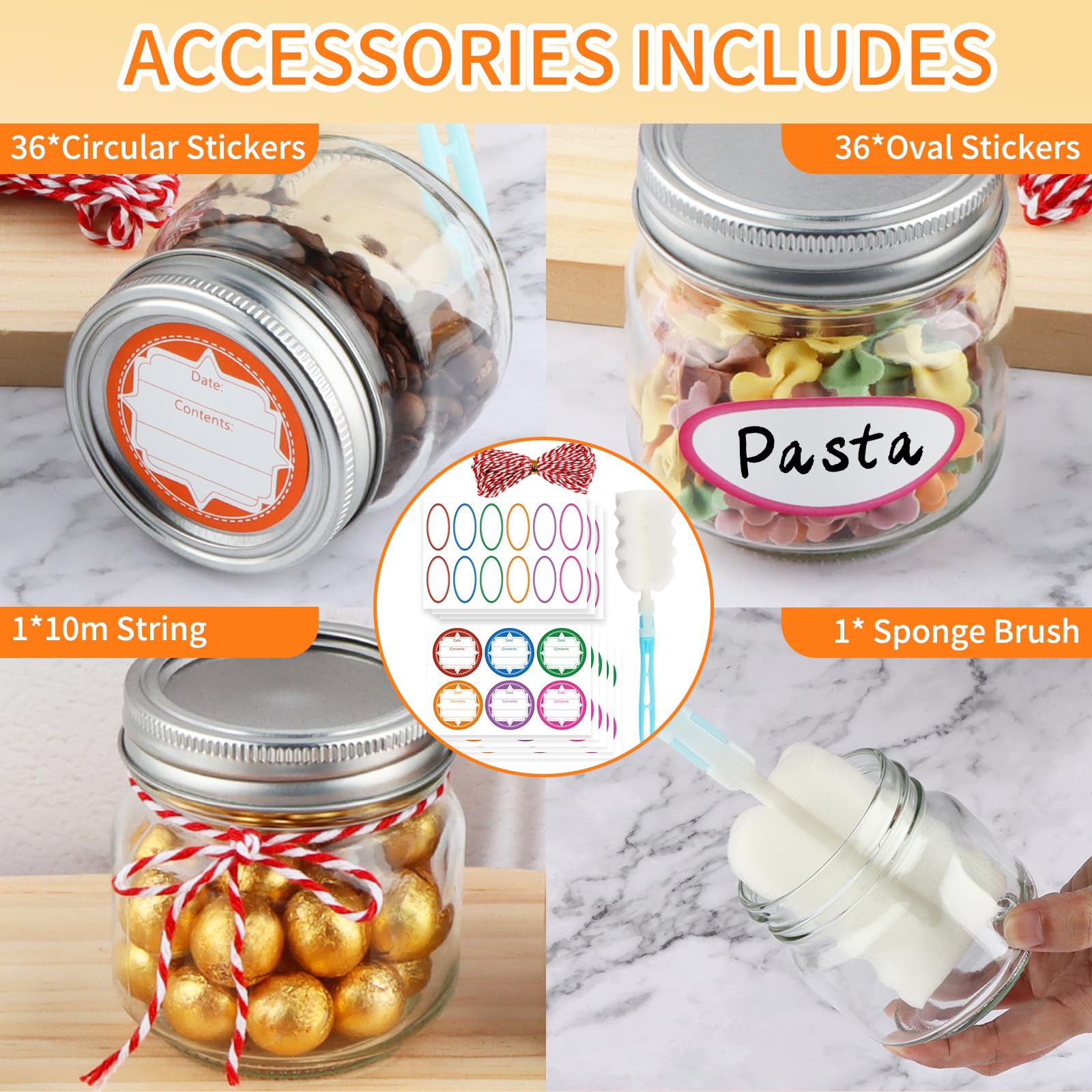 UrSpeedtekLive candle jar for DIY projects and wedding favors