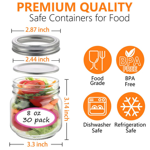 UrSpeedtekLive half-pint jar with screw band for airtight sealing