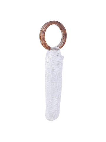 URTERYSER resin-handle wine pouch with mesh for secure transport and style.