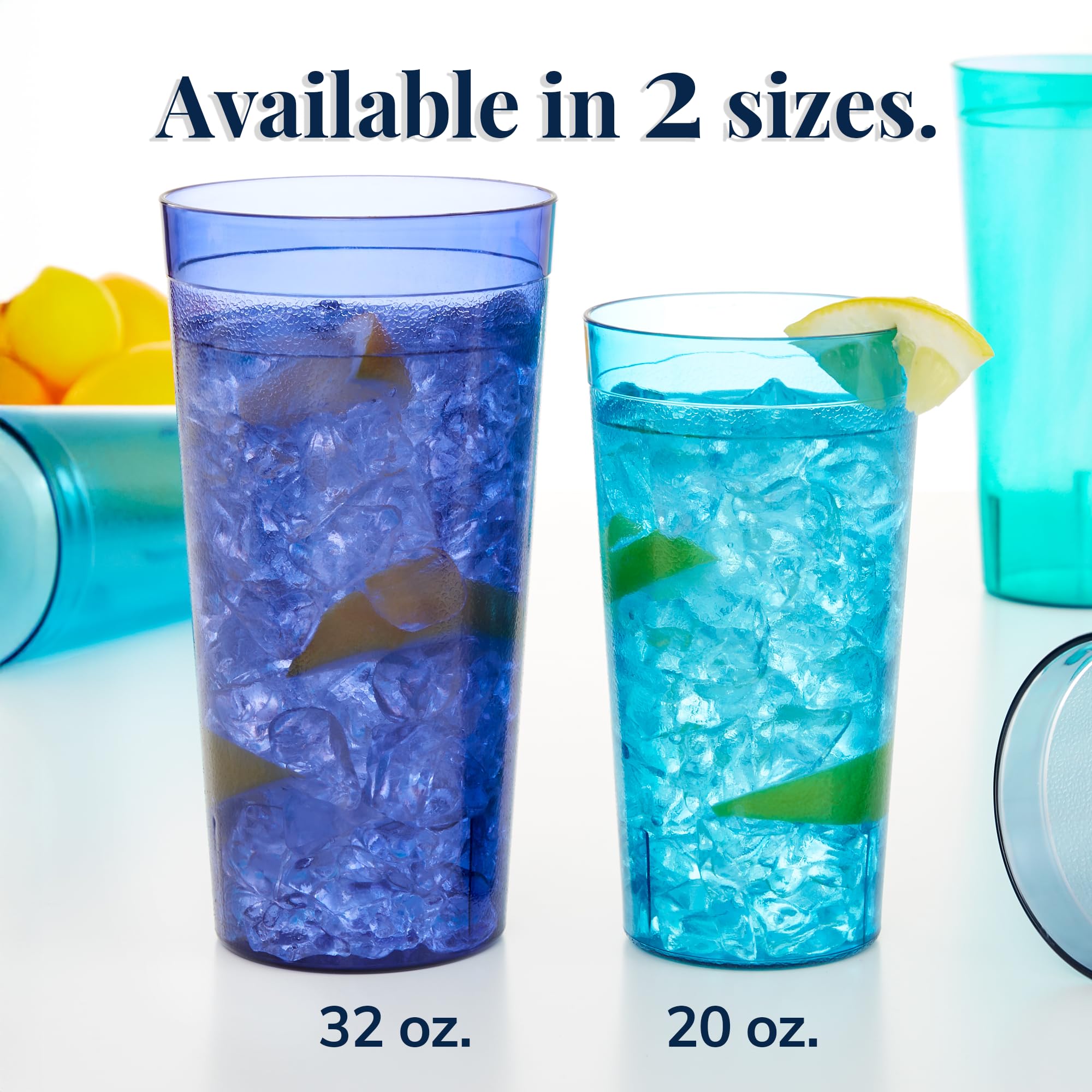 US Acrylic Café tumbler aqua, lightweight 32oz for daily hydration and outdoor events.