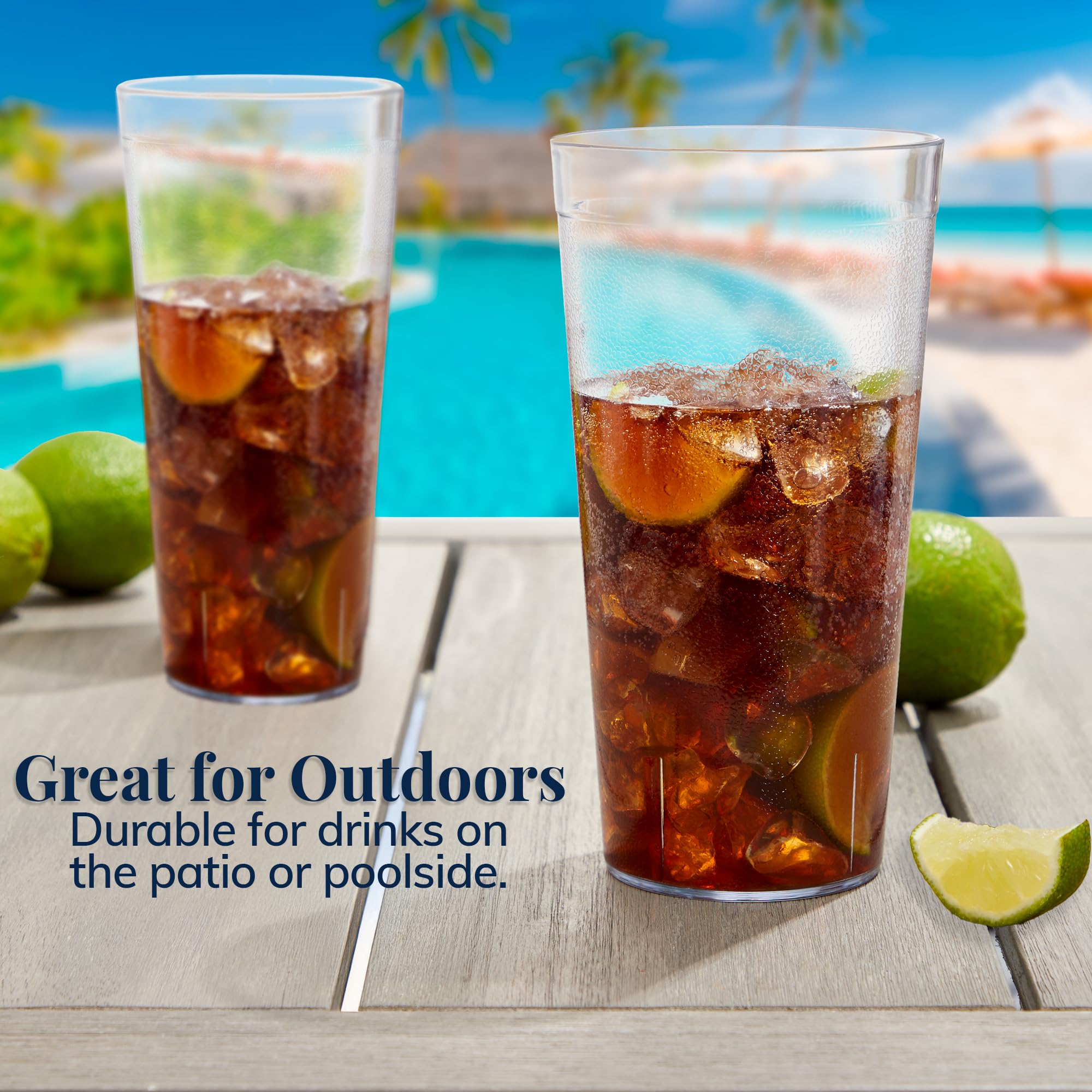 US Acrylic Café 32oz tumbler ideal for iced tea and cold drinks