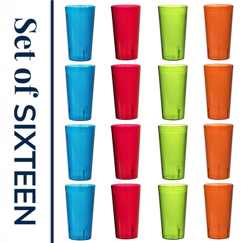 US Acrylic Cafe tumblers textured-wall design emphasize grip and classic style on any table.