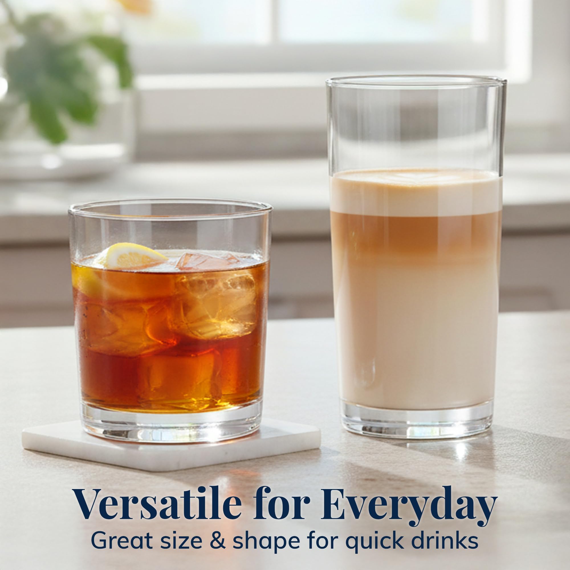 US Acrylic Classic 16oz glass with smooth top edge for comfortable pours