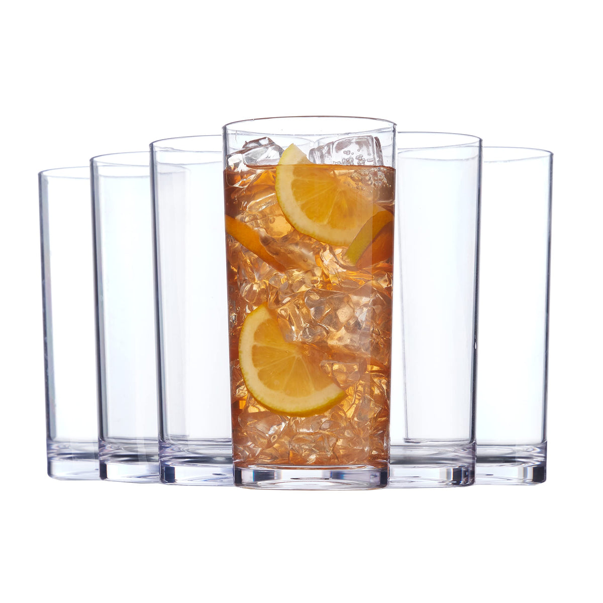 US Acrylic Classic Clear 24oz glass with a thick base, ideal for outdoor entertaining.