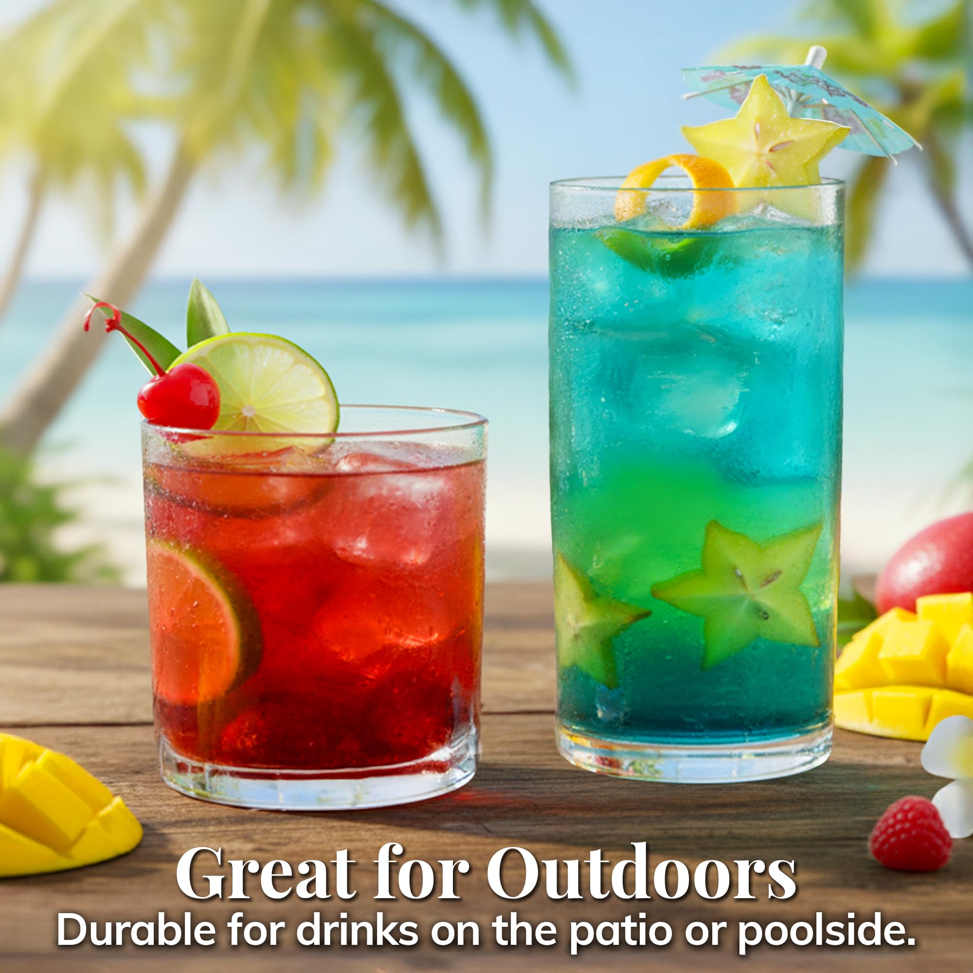 US Acrylic Classic glasses are BPA-free and top-rack dishwasher safe