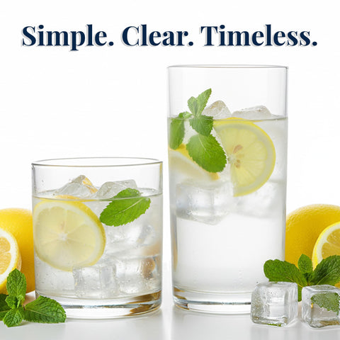 US Acrylic Classic glasses in outdoor patio setting for entertaining