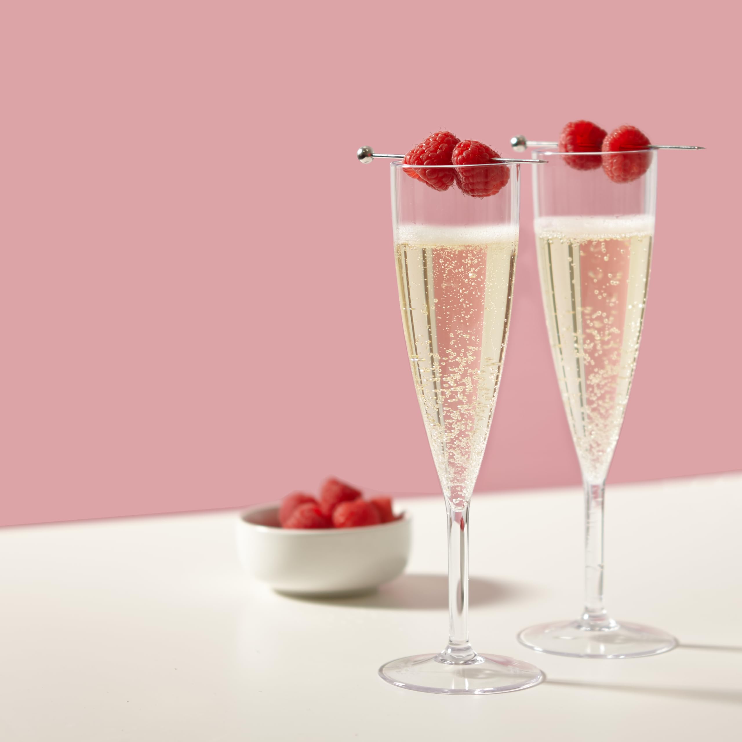 US Acrylic durable plastic champagne stem for festive gatherings
