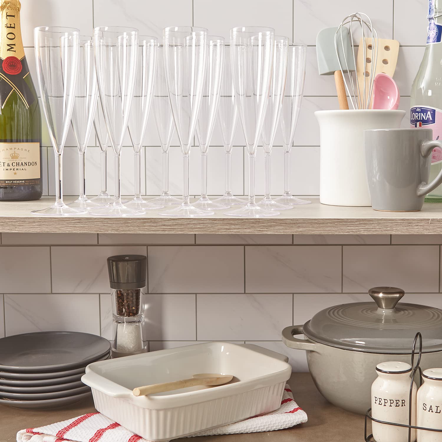 US Acrylic made-in-USA champagne flute with premium silhouette
