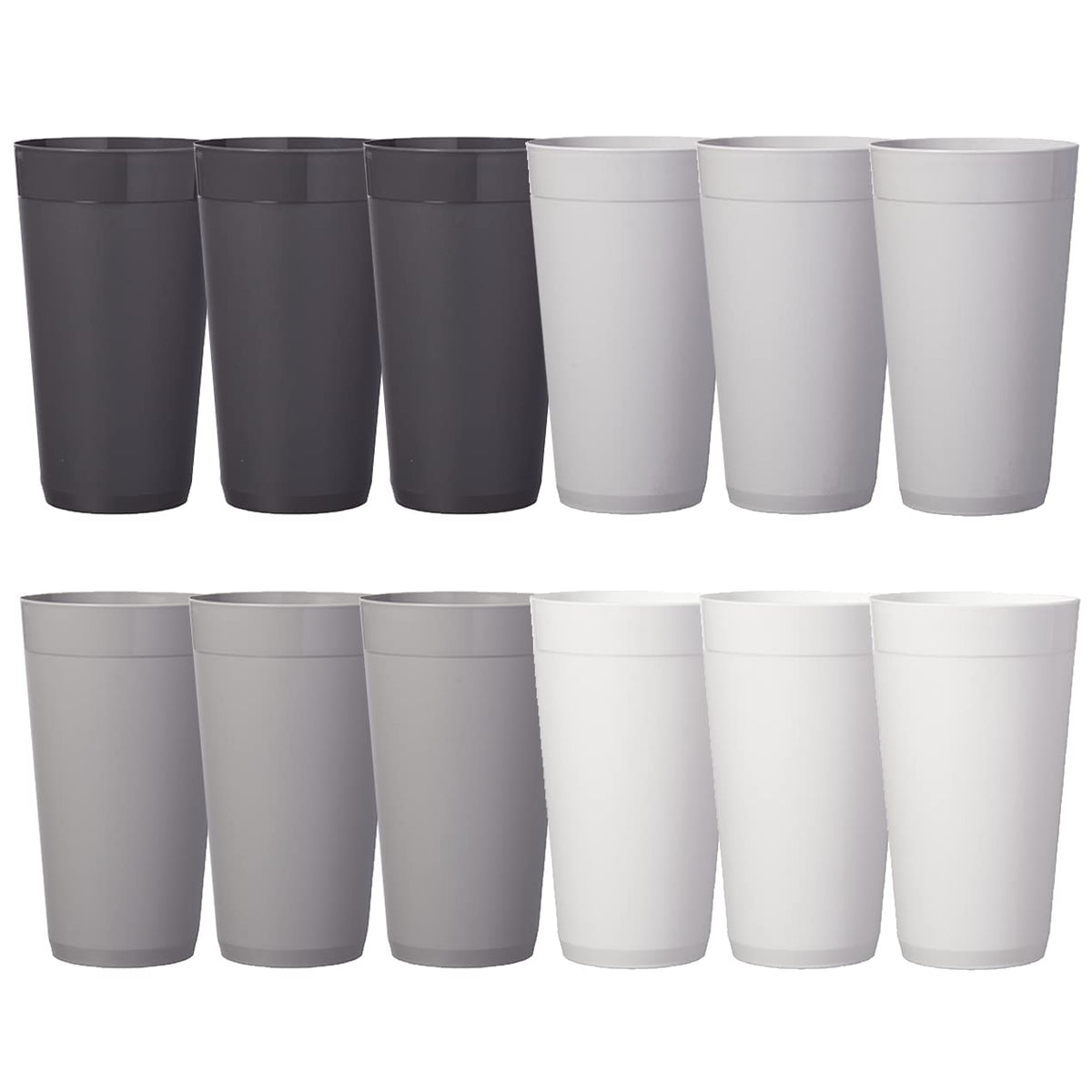 US Acrylic Newport 20oz tumbler front view shows durable grey stone finish for daily use
