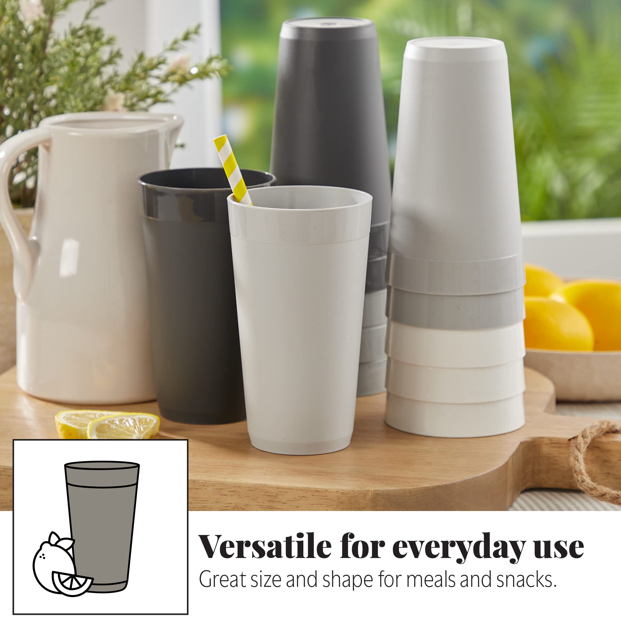 US Acrylic Newport 20oz tumbler textured wall provides tactile style and grip