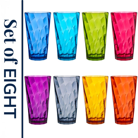 US Acrylic Optix 20oz glass durable and shatterproof for poolside