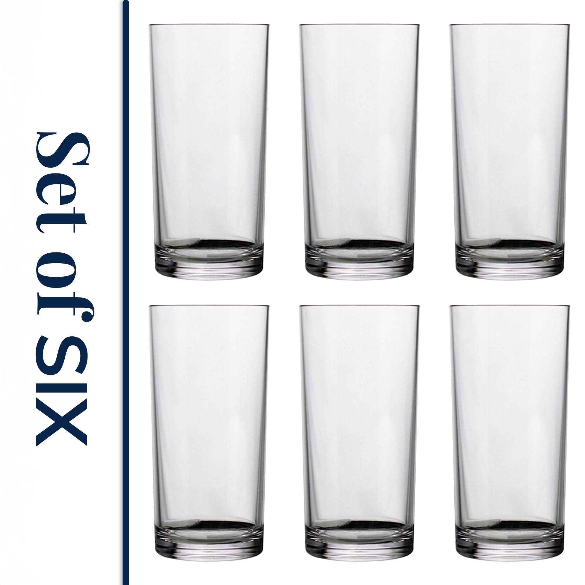 US Acrylic dishwasher-safe on the top rack for easy cleanup after gatherings.
