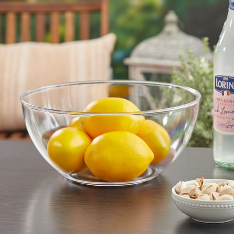Three-piece set on table, versatile bowls for salads, appetizers, and desserts.