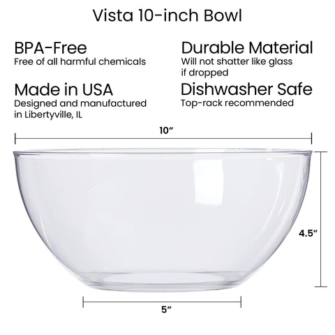 Dessert display using Vista Clear bowls for elegant presentation.