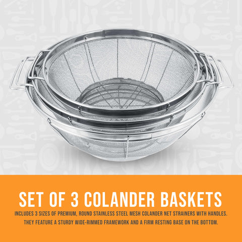 US Kitchen Supply versatile kitchen tool for washing, draining, and sifting tasks
