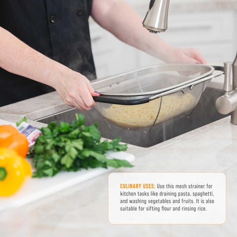 US Kitchen Supply sturdy base prevents tipping when full