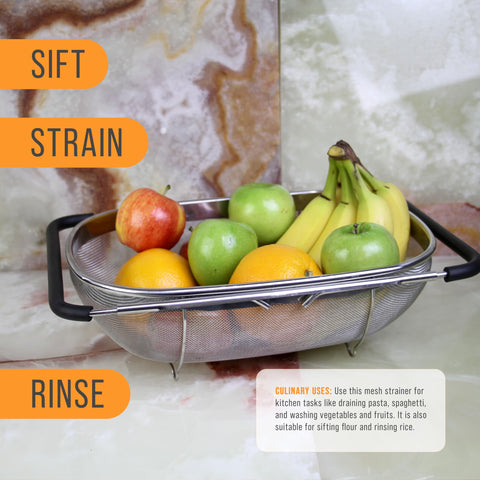 US Kitchen Supply 6-quart capacity streamlines pasta draining