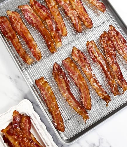 USA Pan cooling rack, fits inside the pan for uniform cooling.