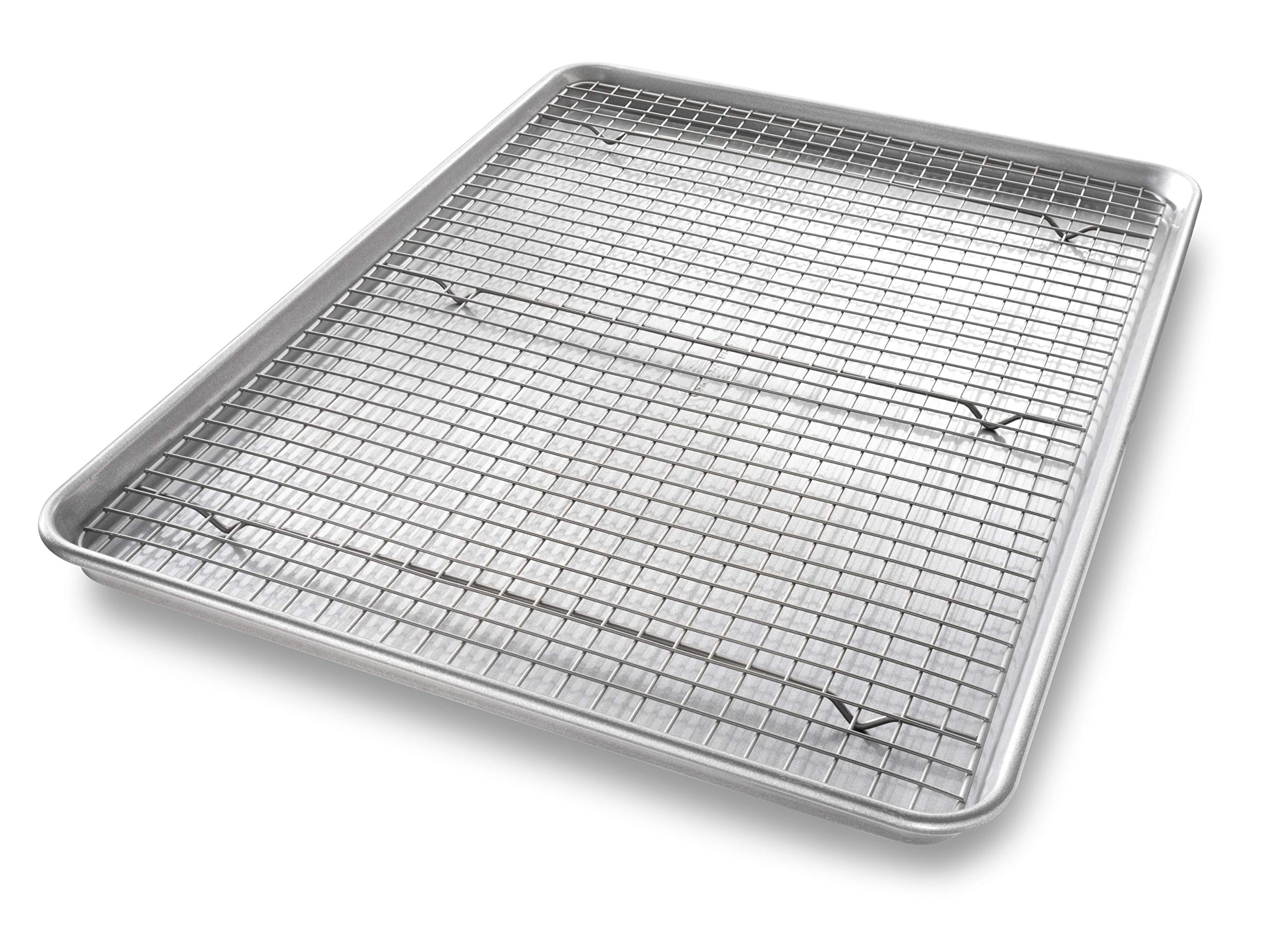USA Pan 1607CR extra-large sheet pan, ideal for large batches with even baking.