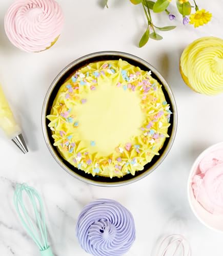 USA Pan 6-inch round cake pan side rim detail shows sturdy rolled rims