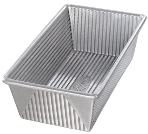 USA Pan 1.5 lb loaf pan top view shows large loaf capacity