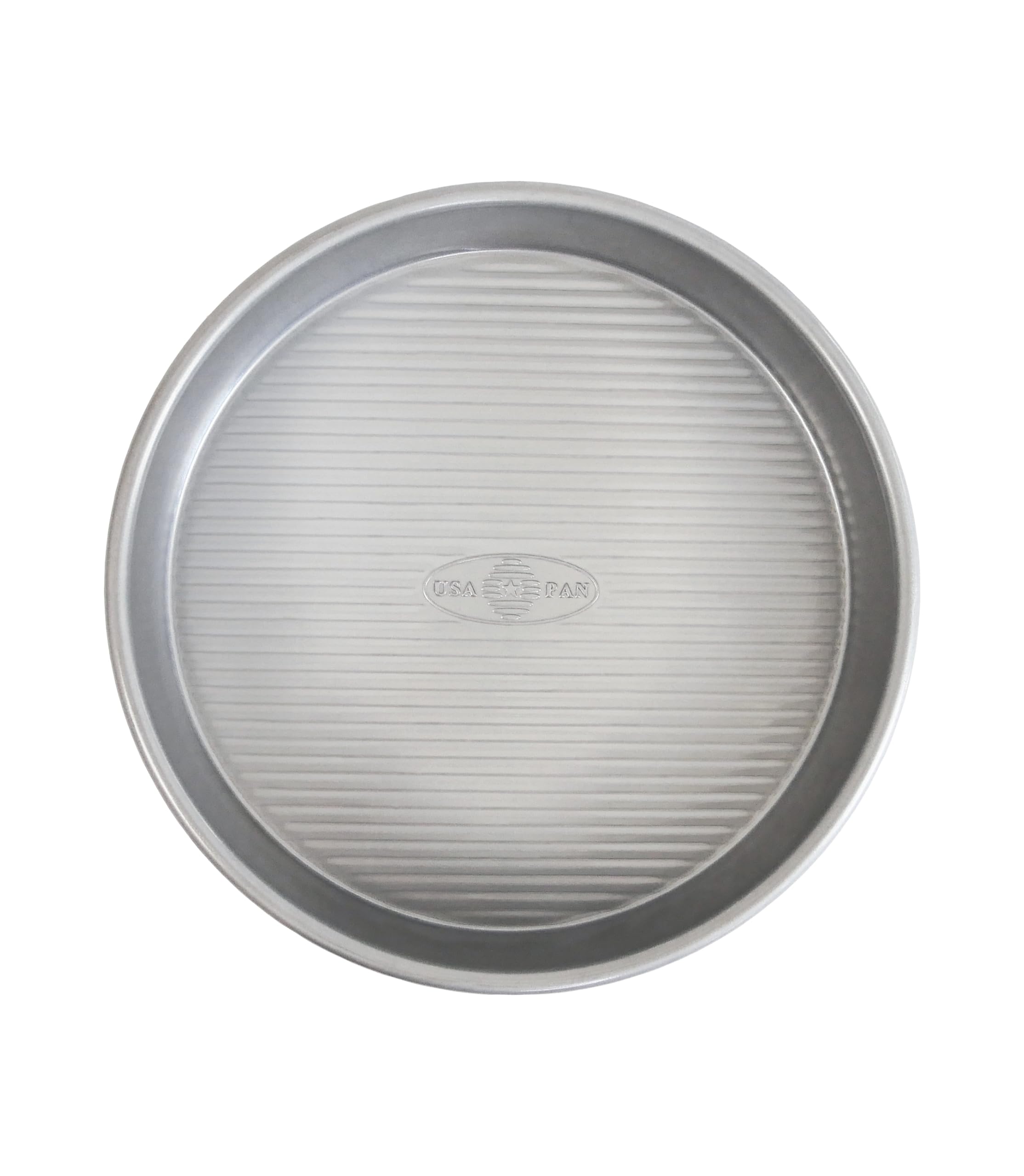 USA Pan 9-inch round cake pan with Americoat coating for quick release.