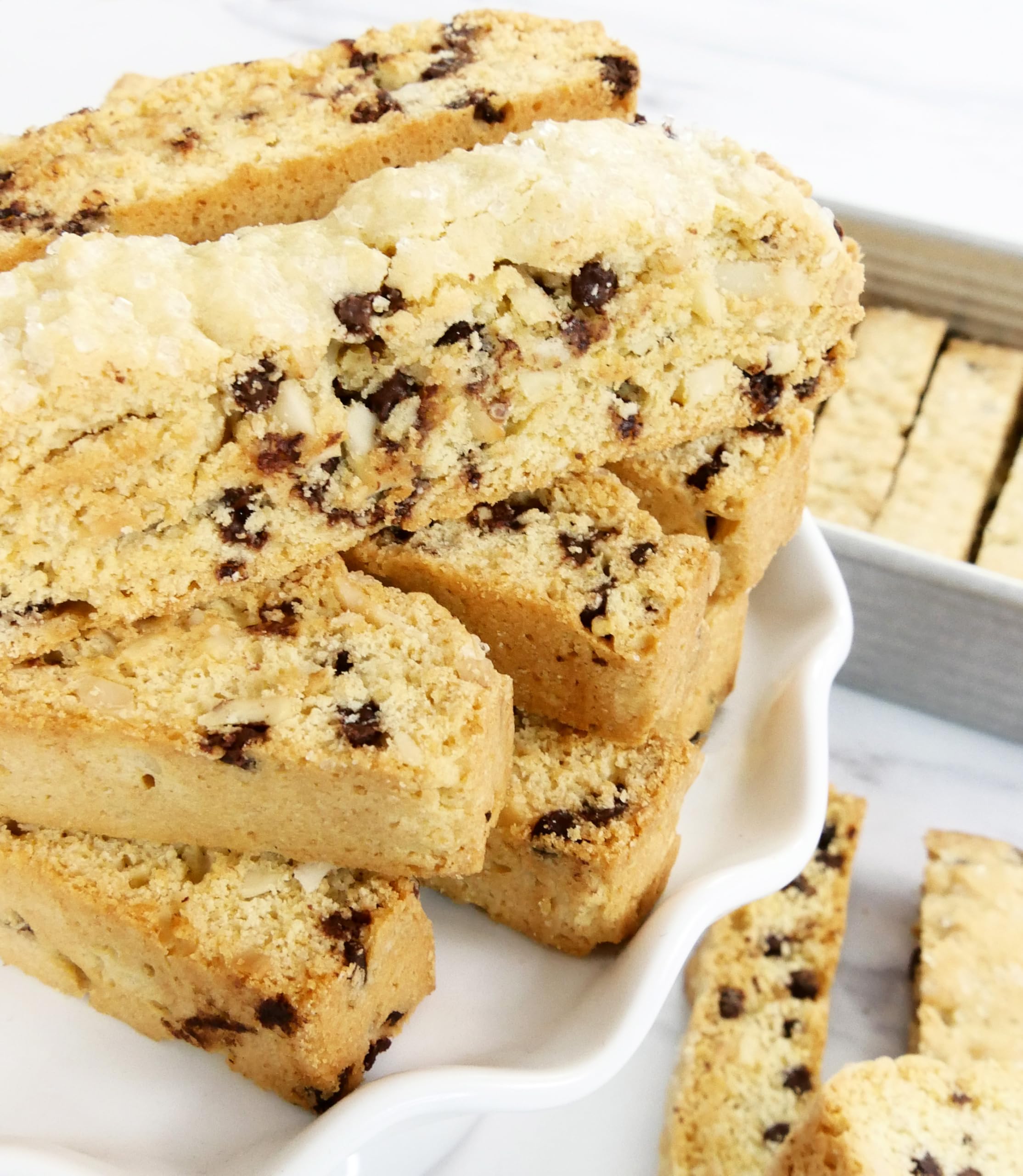 USA Pan biscotti pan offers quick release and easy cleanup after baking.