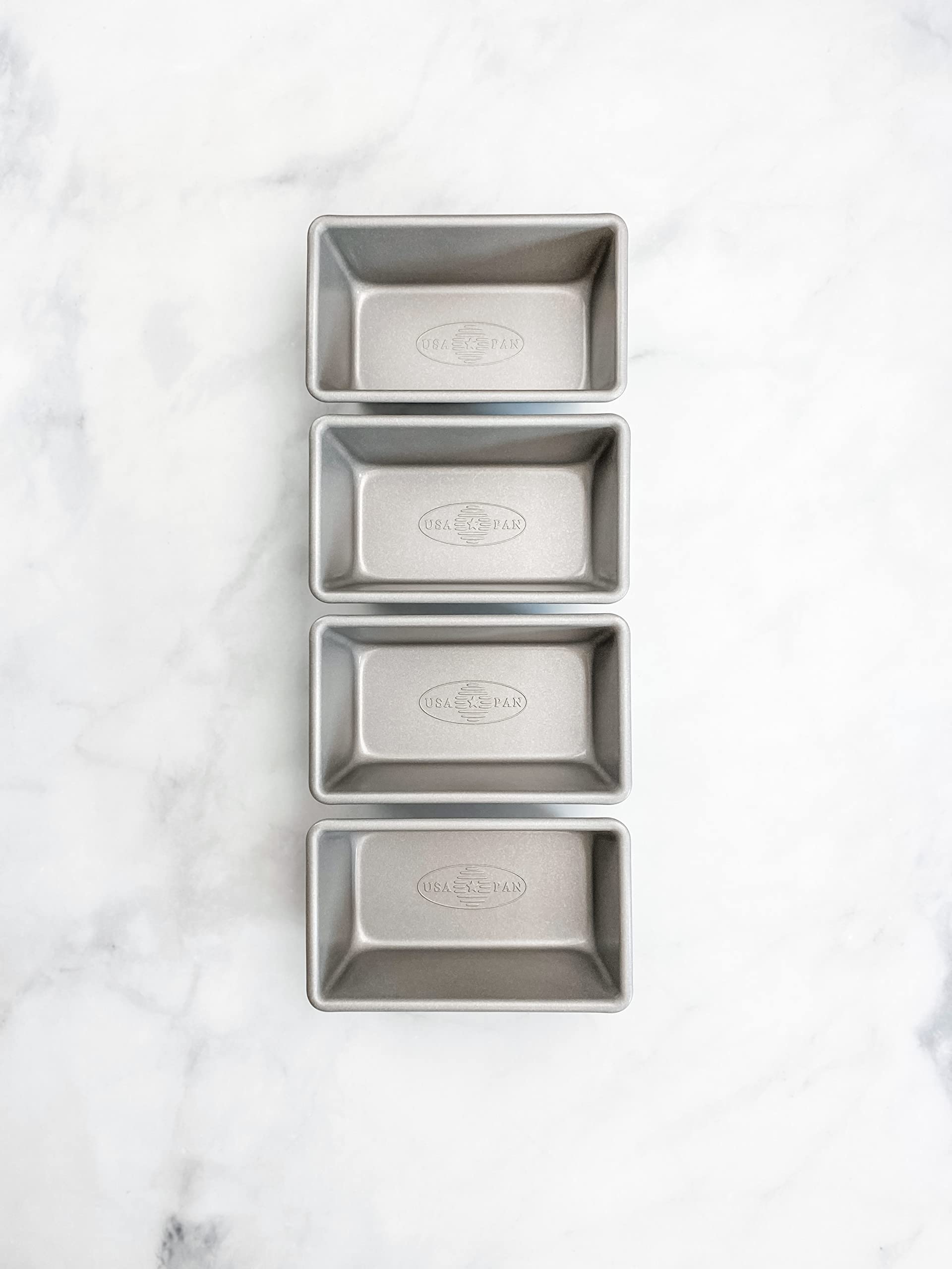 USA Pan bakeware four-pan bundle ready for use and storage