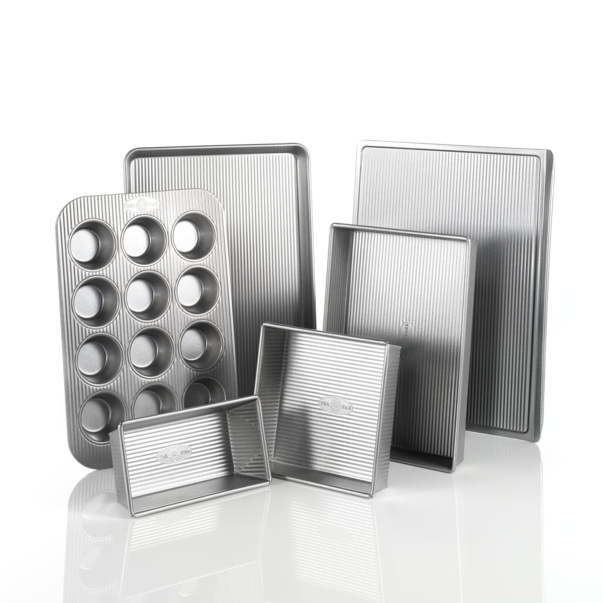 USA Pan cookie sheet with nonstick coating for easy release and quick cleanup.