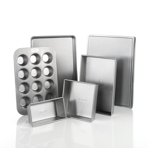 USA Pan cookie sheet with nonstick coating for easy release and quick cleanup.