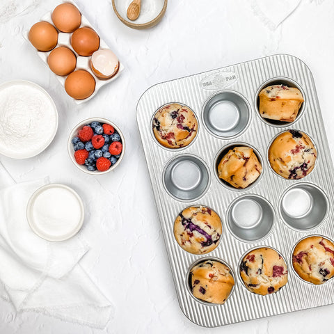 USA Pan loaf pan for uniform rise and clean slices.
