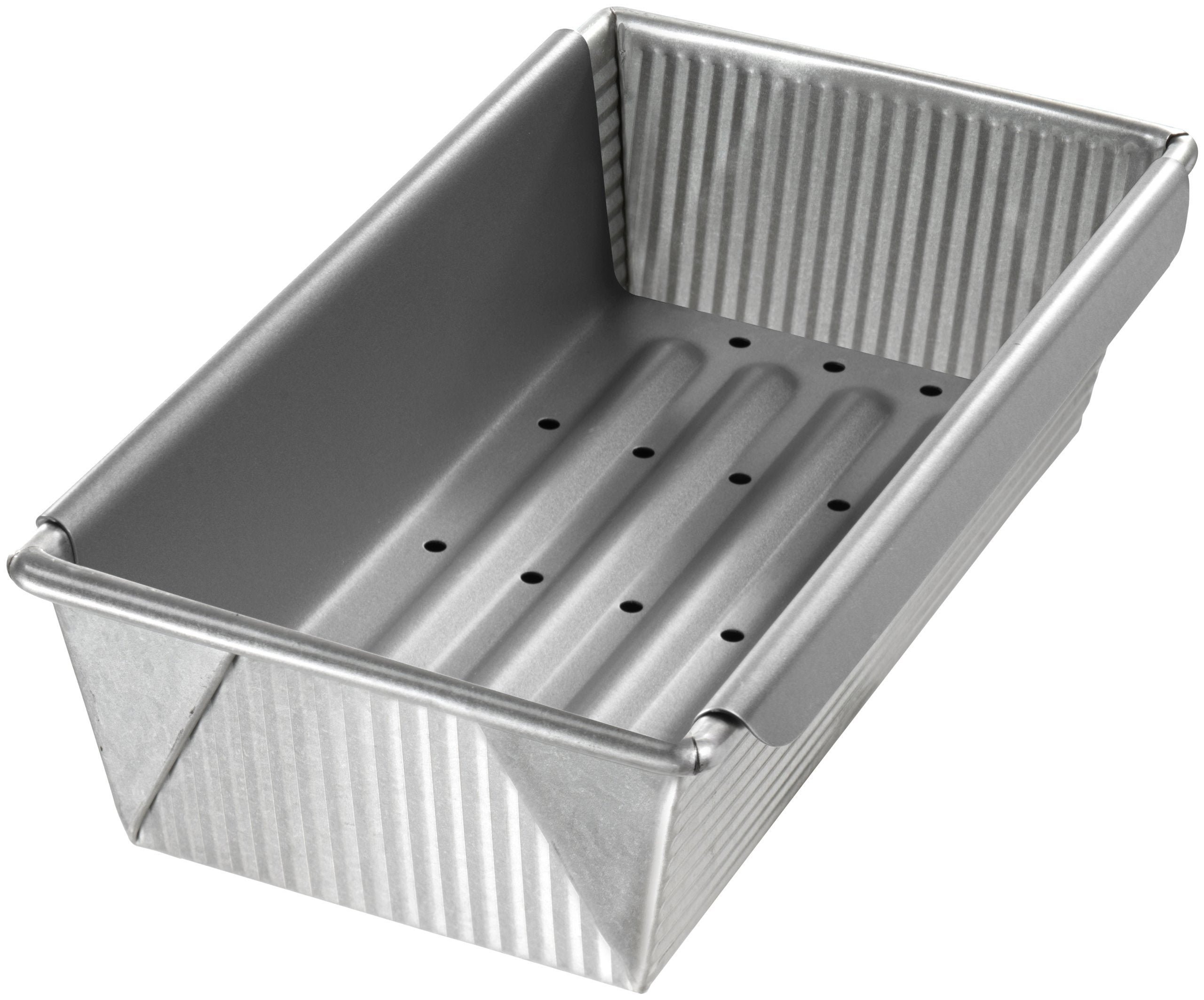USA Pan meatloaf pan with insert for easy release.