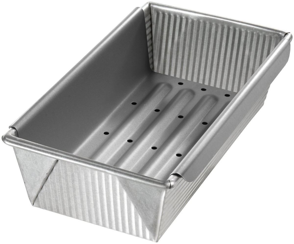 USA Pan meatloaf pan with insert for easy release.