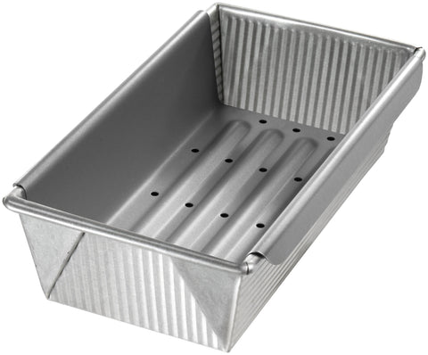 USA Pan meatloaf pan with insert for easy release.