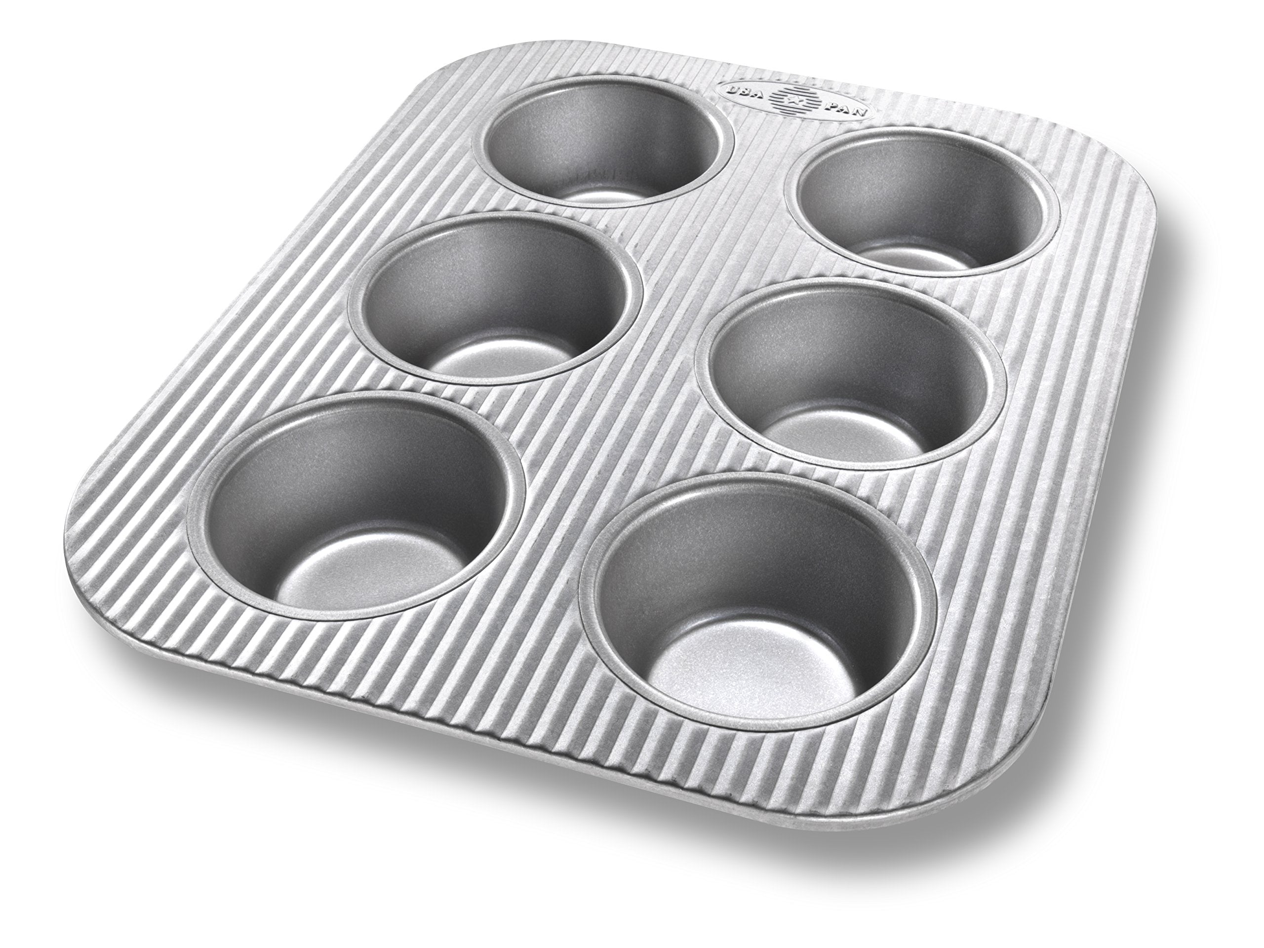 USA Pan nonstick toaster oven 6-cup muffin pan with easy release for muffins