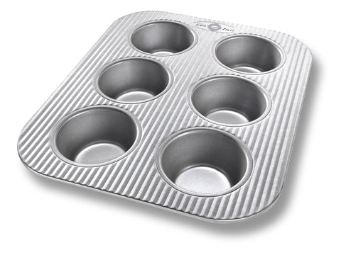 USA Pan nonstick toaster oven 6-cup muffin pan with easy release for muffins